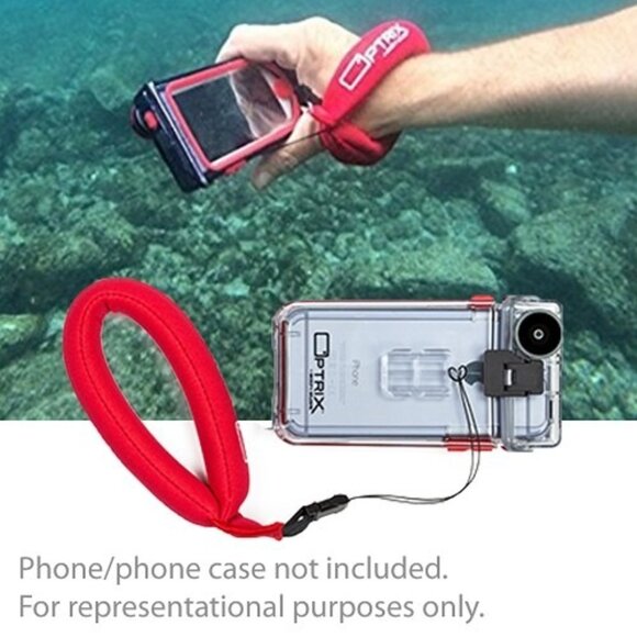 Optrix By Body Glove Neoprene Wrist Float For Optrix Cell Phone Case, Red, New - Picture 7 of 7